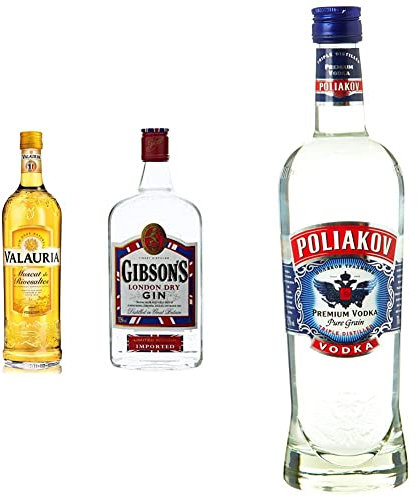 Valauria Vin Doux Muscat De Rivesaltes 1 L & Poliakov Premium Vodka Pur Grain Triple Distillé 70 cl