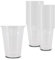 SWAVGO - Einwegbecher 180 ml - Trinkbecher, Partybecher, Plastikbecher, Bierbecher, Mundspülbecher - Becher für Partys Geburtstage Festivals Zahnärzte Tattoo Kosmetikstudio etc. (50, Transparent)