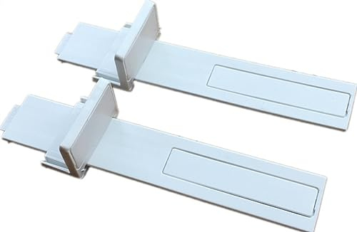 GOPEO 4 Pcs Refrigerator Drawer Slide Rail For Integrated Fridge Door Plastic Mounting Bracket Fixing Hidden Type Slide Shelf Rail Kit