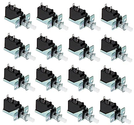 SOLUSTRE Selbsthemmender Schalter für Dunstabzugshaube 20 Stück Gerader Schlüssel Zweibeinige Bauweise für Elektrogeräte Geeignet