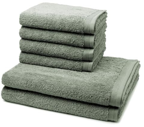 Möve - Superwuschel - 4 X Handtuch 2 X Duschtuch - im Set - Baumwolle (6er Set Tea)