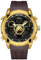 rorios Digital Analog Quarz Uhren für Herren 50M wasserdichte Armbanduhr Männer Stoppuhr Multifunktional Silikon Uhr Casual Herrenuhren Militär Elektronische Uhr Gold B
