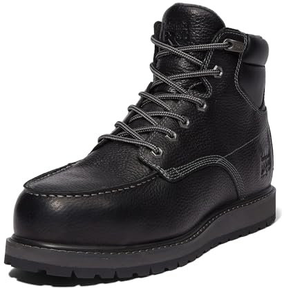 Timberland PRO Irvine - Stivali da lavoro da uomo, con zeppa, in lega, resistenti alle forature, 15,2 cm, Nero-2024 Nuovo, 10.5