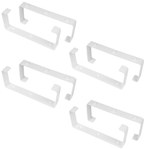Vent Systems 8 Stück 220 x 90 mm Kunststoff-Wandhalterung für Rechteckige Lüftungskanäle – Vorgebohrte Löcher – Flache Lüftungskanalhalterung – Heizung, Kühlung, Klimaanlage - 4 Packungen