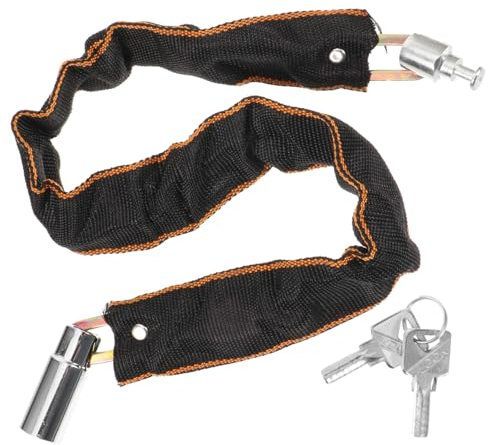 Toddmomy Waterproof Bike Lock Chain with Key Anti-Theft Cycling Lock for Bike Supplies