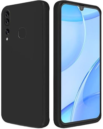 Silikon Case für Samsung Galaxy A40, Weiche TPU für Samsung Galaxy A40 Schwarz Handyhülle, Stoßfest Schutzhülle für Galaxy A40,Vergilbungsbeständig Kratzfest Case Cover für Samsung A40
