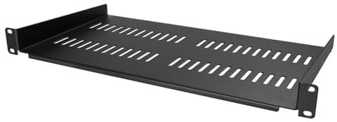 1U Server Rack Mount Shelf Vented Cantilever Tray for 19Inch Network Equipment Rack & Cabinet, Easy to Use Fine Workmanship