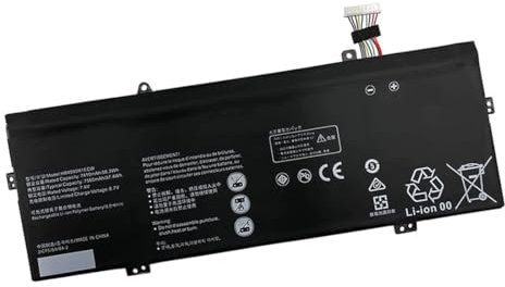 CENTERPOWER HB4593R1ECW Ersatz Akku Kompatibel mit Matebook X Pro i7 Mach-W29(2019) MACH-W29B MACH-W29C MateBook X Pro i5 i7 VLR-W09 VLR-W19 (7.6V, 56.3Wh/7410mAh)