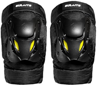 Baymate 4 Piezas Motocross Rodilleras para Motocicleta Equipo de Protecciones Kit Protector de Rodilleras Protector para Montar