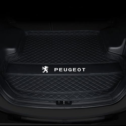 NETHIX Car Kofferraummatte, für Peugeot 208 2023 2024 Antirutsch Strapazierfähigen Schutzmatten ZubehöR Kofferraum Schutz Aufbewahrungspolster,D