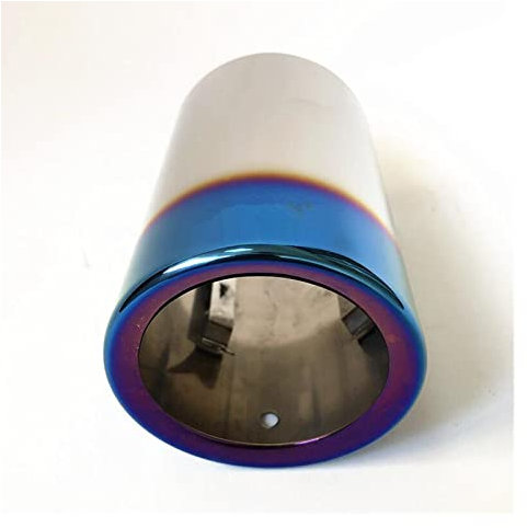 TRASH BIN 1 STÜCK Auto Auspuff Endschalldämpfer Für BM&W F10 F18 520i 523i 525i 528i F30 316i 318i 320i 328i 330i Auto Auspuff Endrohr(Blau)