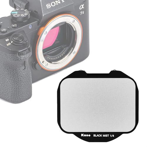 Kase Filtre de Diffusion 1/4 Brume Noir Clip pour Sony Mirrorless Full Frame Camera A7III A7IV A7RIV A7C, Mist Dream Cinematic Effect Filtre pour Vidéo/Vlog/Portrait Photographie