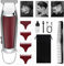 HIENA PRO Professionelle Haarschneidemaschine für Männer, Kabelloser Zero Gapped Bartschneider, Elektrischer T-Blade Haarschneider, USB Wiederaufladbarer Präzisions-Detailer Trimmer