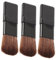 OHPHCALL 5pièces Pinceaux De Maquillage Portables Brosse à Fard à Joues Plate Petite Et Brosse à Fond De Teint Fibres Douces Pour Voyage