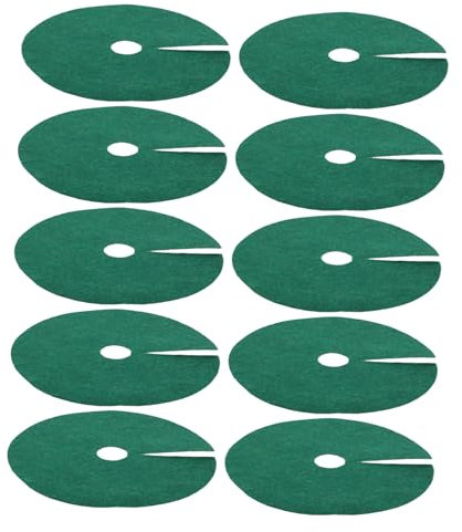 Toyvian 10 Pezzi di Tessuto Non Tessuto per Protezione per Alberi Protezione per Pacciamatura Tessuto per Tappetino da Giardino Copertura per Pacciamatura in Tessuto Non Tessuto