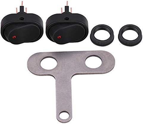 Interruttore faro moto,Faro ultra resistente On Off,Interruttore di accensione e spegnimento del faro a LED con Indicato (tipo B)