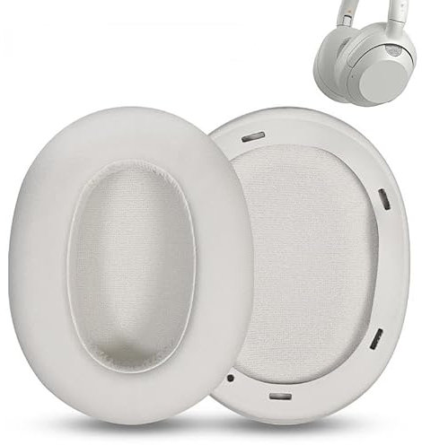 Ersatz-Ohrpolster kompatibel mit Sony ULT WEAR, WH-ULT900N Kopfhörer, Protein-Leder-Ohrpolster, Beige