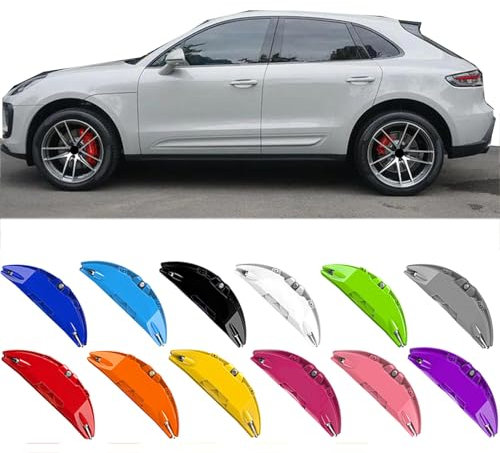 4pcs Custom Made Aluminium Brake Caliper Covers for PORSCHE MACAN Accessories (Black, Contact us to confirm sizing before ordering.)