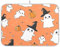 Sevdomey Lindo tapete de secado de platos Kawaii Ghost para encimera de cocina, tapete escurridor de platos altamente absorbente con respaldo de goma antideslizante, 18 x 24 pulgadas