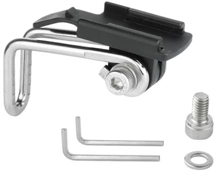 Centre Fork Light Bracket Bike Mount for Flashlight Headlight Fork Mount Stand – Front Light Fixing Clamp | ABS Steel Light Holder | Road Bike Front Fork Adapter for Night Cycling