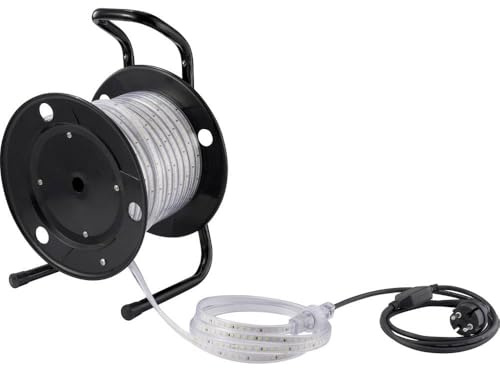 sygonix SY-6700426 LED-Streifen mit Stecker 230 V/AC 25 m Kaltweiß 1 St.