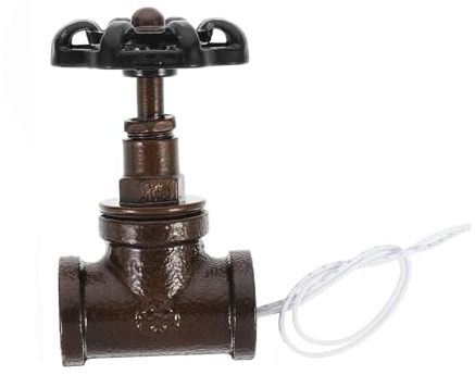 UKCOCO Interruttore Luce Valvola di Arresto Vintage Filo Elettrico per Lampade Steampunk Stile Retrò Facile Installazione Design Resistente e Pratico per Illuminazione da Tavolo