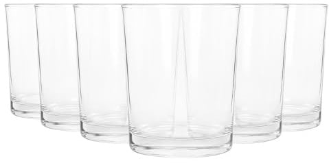 Argon Tableware 200ml Wassergläser - 6X Spülmaschinenfest Küche Wasser Cocktail Saft Gin Wein Whisky Trinken Glaswaren Gläser Set