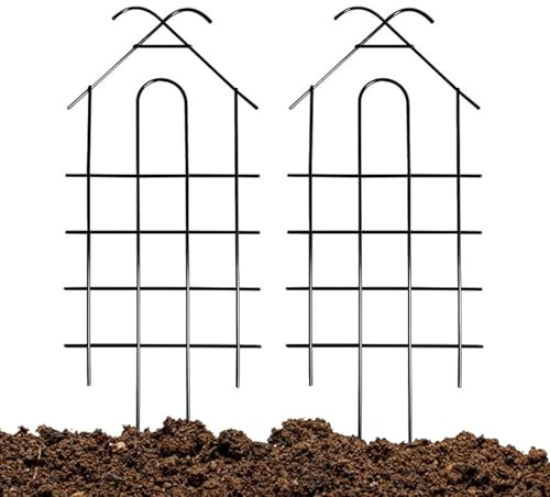 Obélisque de Jardin - Treillis de Jardin - Support pour grimpantes - pour Porte intérieure, Portail, Tomate, Vigne, Rose, Monstera, pothos