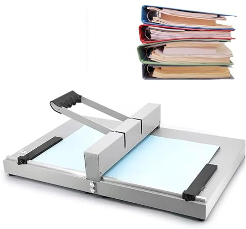 Plieuse manuelle de papier à rainage 350mm, déflecteur à double position, profondeur d'indentation de 0,8 mm, indentation complète en 3 s, adaptée pour le papier de 60 à 500 g/m², pour cartes de vœux