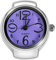Dilwe Montre Bague à Quartz analogique, 8 Couleurs Tendance, pour Homme et Femme, Violet, Bracelet
