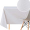 Grau Retro Wachstuchtischdecke mit Weiß Punktmuster, Abwischbare PVC Wachstuch, Rechteckige 200 x 140 cm - 6 Sitzplätze, Stylischen Tupfen Vinyl Tischdecke, Wachstischdecke Pflegeleicht Wasserdichtes