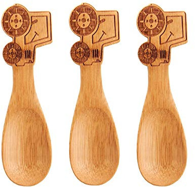Sass & Belle Traktor Bambuslöffel – 3 Stück