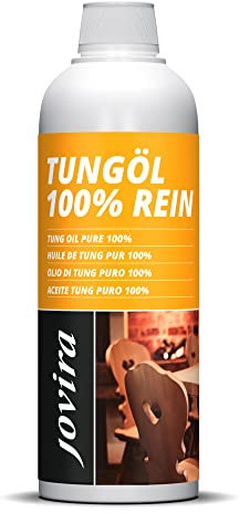 JOVIRA PINTURAS Aceite de Tung (100% Puro). Indicado para tratar la madera, protegiendola del sol y lluvia. Evita la entrada de humedades. (1 Litro) C-29