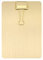 STOBOK Klemmbrett A5 Edelstahl Schreibbrett Pad Halter Clipboard Zwischenablage Menü Schreibblock Büro Organizer mit Metallclip Aufhängeose für Büro Business Schule Labor Restaurant Golden