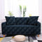 Jerdourb Sofaüberwurf 1/2/3/4 Sitzer, Moderne dunkelblaue Lederoptik Sofabezug Stretch Weich Spandex Elastisch Sofa Überwürfe Sofahusse Couchbezug Sesselbezug für Sofa Couch und Sessel 135-170cm