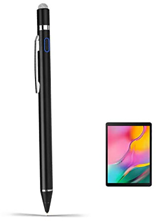 Stylus for Samsung Galaxy Tab A 10.1/10.5/8 Inch 2022 Pencil, EVACH Rechargeable Digital Pencil with 1.5mm Ultra Fine Tip Stylist Pens for Samsung Galaxy Tab A 10.1/10.5/8 Inch 2022,Black