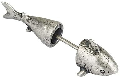 ZLING 925 Sterling Silber Hai Ohrstecker Trendy Ocean Punk Style Ohrstecker Für Männer Frauen Vintage Edlen Schmuck
