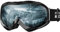 OutdoorMaster Unisex Skibrille OTG für Damen und Herren, Snowboard Brille Schneebrille 100% UV-Schutz skibrille für brillenträger, Anti-Nebel Snowboard Brille Ski Goggles für Jungen (VLT80%)
