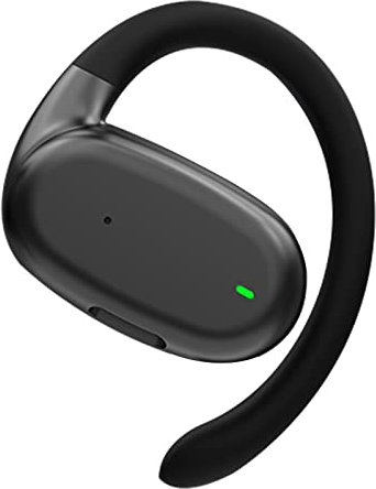 Einzelner Kopfhörer kabellos Open Ear Luftleitung Knochenschall Kopfhörer Bluetooth Single Earbud Knochenleitung Ohrhörer Wireless Ear Clip Bone Conducting Headset Bluetooth Kopfhörer mit Ohrhaken