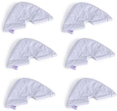 6 pcs Steam Mop Pads Microfiber Triangle Washable Cleaning Steamer Replacement Pads for Shark S3500 Series S3501 S3550 S3601 S3601D S3801 S3801CO S3901 SE450 S2901 S2902