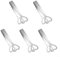 PETSTIBLE Edelstahl-Herz-Clip, Zucker, Eiswürfel, Zange, Lebensmittelclip, Pinzette, Teeklemme, für Kaffee, Bar, Küche, Buffet, schönes Design