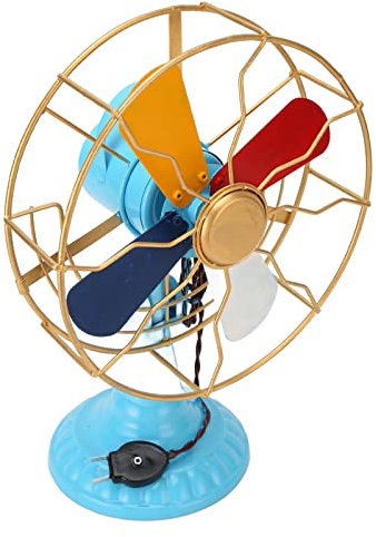 Modelo de Ventilador de Mesa, Seguro, Estable, Estilo Retro, Base Ancha, Ventilador de Mesa Vintage para Oficina