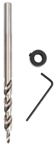 Broca escalonada de 9,5 mm HSS con revestimiento de titanio con profundidad Stop Collar