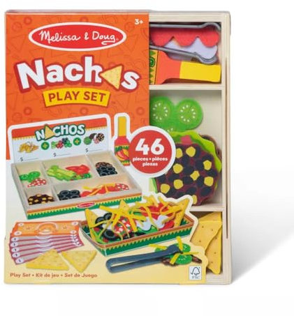 Melissa & Doug - Juego Infantil de Comida, Nachos de Madera
