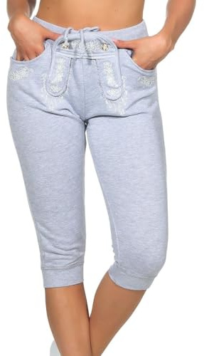 Hailys Damen Trachten Capri Sweathose Knielang Be44tti Oktoberfest