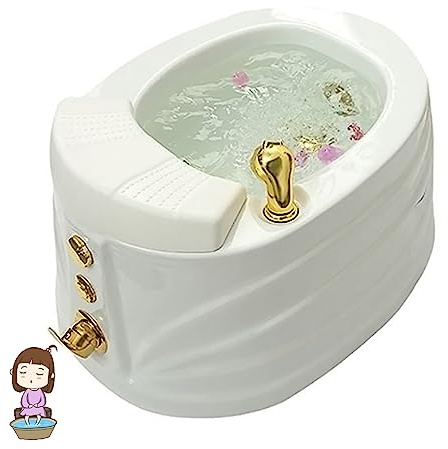 WolFum Massage Fuß Füße Badewanne Salon Massagegeräte Pediküre Fußbad Bunte Lampe Fußbad Pediküre Spa Badewanne Ovales Fußbad Speziell für Hotel Fußbad Club (Größe: Einzelbad)
