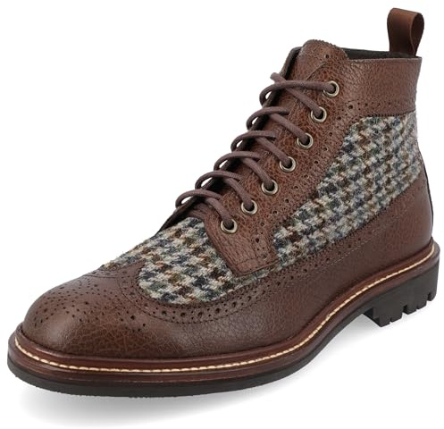TAFT The Boston Longwing Boot in Chocolate