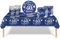 53Pcs Navy Blue and Sliver 40th Birthday Party Tableware Decorations,40th Birthday Table Cloth Plates and Napkins Cups Sets for Women Him Men Birthday Table Decor for 40th Birthday Gifts Dinnerware