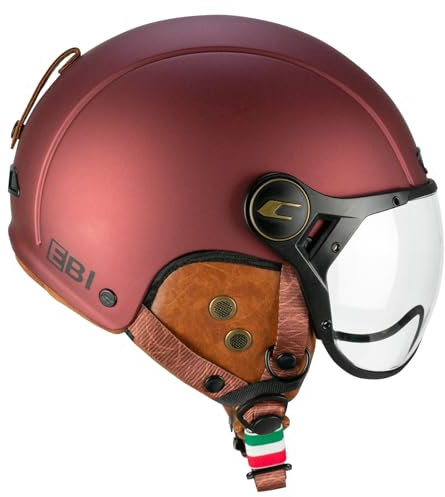 CGM Ebi Casque Ski Adulte Unisexe, Bordeaux satiné, XXL (61cm)
