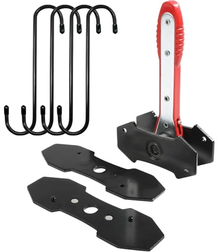 AXILYZE Strumento di Pressa per Pinza Freno con 4 Ganci, Chiave a Cricchetto Espandibile a 360 Gradi per Pinze Freno a Disco con Pistoni Singoli, Doppi, Quadrupli e Sestuple